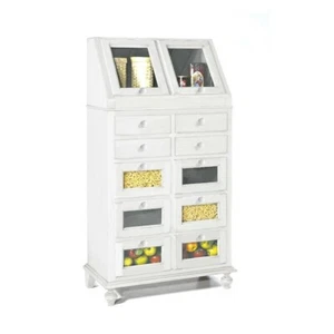 Despensa Multiuso Madia Para Cocina Arte Pobre Blanco Matt Shabby Chic Clásico - Imagen 1 de 3