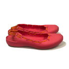 Crocs Springi Womens size 8 Ballet Flats Slip-On Sandals Shoes Pink Orange Flex