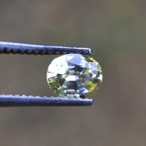 Zaffiro Giallo Forma Ovale 0,51 Ct Naturale Non Riscaldato Perfetto Zaffiro Sri Lanka - Foto 1 di 5