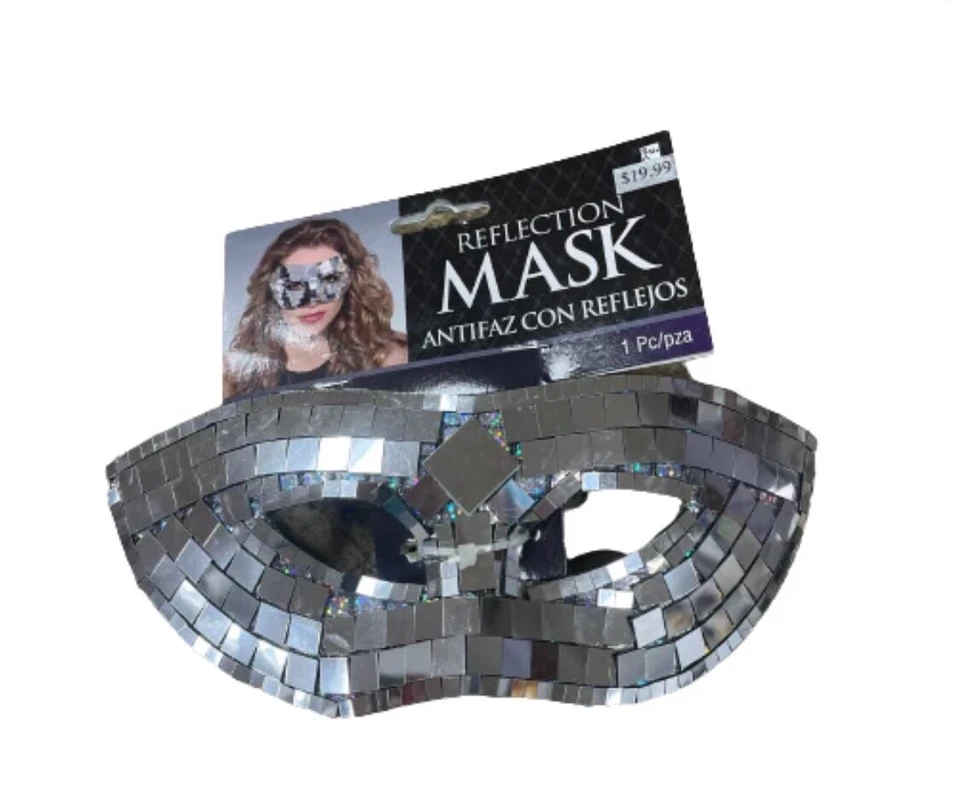 Mardi Gras Reflection Eye Mask Party Harlem Nights - Image 1 of 1