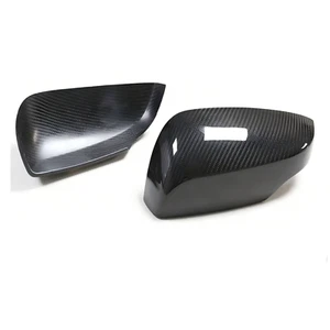 Stick On Dry Carbon Fiber Side Mirror Cover For Subaru WRX LEVOGR Impreza 15-20 - Picture 1 of 12