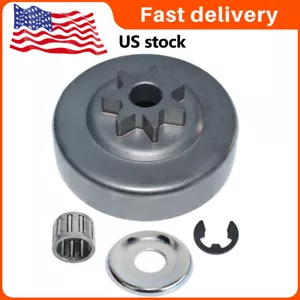 Kit clip rondella cuscinetto pignone tamburo 3/8" per motoseghe STIHL MS311 MS290 - Foto 1 di 7