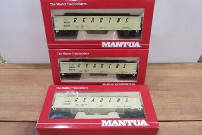 HO Scale Mantua (3) Heavy 43'' Gondola w/ Load READING LOT#4178 - Image 1 of 4