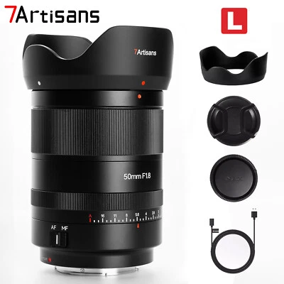 7Artisans 50mm F1.8 Full Frame Large Aperture Auto Focus Lens for L Mount Camera - Image 1 of 4