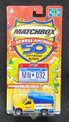 Matchbox Across America Minnesota Ford F-Series Fire Rescue Truck with Raft - Image 1 of 2