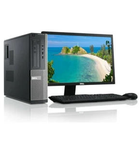 GAMING DESKTOP COMPUTER Dell PC i7 HD7570 16GB 512GB SSD WIFI +22' monitor - Picture 1 of 11