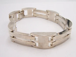 BRACELET VINTAGE TAXCO MEXICO ARGENT STERLING 925 DESIGN ÉLÉGANT MODERNE - Photo 1/5