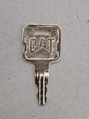 1 ) CAT  Caterpillar Heavy Equipment Ignition Key Metal with Logo 5P-8500 - Image 1 of 3