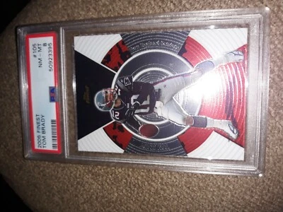2005 Finest 105 Tom Brady PSA 8 Mint - Image 1 of 2