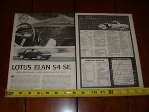 LOTUS ELAN S4 1969 ARTICOLO ORIGINALE - Foto 1 di 6