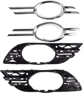 2x Gitter Nebelscheinwerfer Abdeckung L+R Für Benz 2007-2009 E-CLASS W211 E350 - Picture 1 of 12