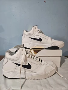 NIKE Air Flight Lite Mid White Black 2021, MEN'S SZ 10.5 SNEAKERS / SHOES, NEW - Picture 1 of 10