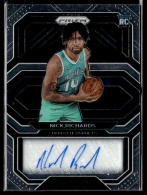 2020-21 Panini Prizm Rookie Penmanship #RP-NRS Nick Richards RC  BK01R01I - Image 1 of 2