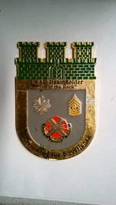 CHALLENGE COIN US ARMY GARRISON BAUMHOLDER GERMANY TOP OF THE ROCK LTC AND CSM - Picture 1 of 2