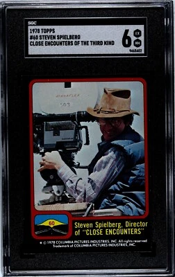 1978 Topps Close Encounters Of The Third Kind #60 Steven Spielberg SGC 6 EX/NM - Image 1 of 2