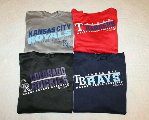 NWT Boys MLB L/S Performance Hoody Sweatshirt Multiple Styles, Teams & Sizes! Cover