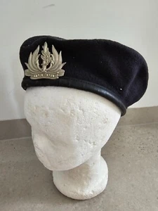 🪖 Authentic IDF Israeli Army Uniform Navy Beret FREE SHIPPING A926 - Picture 1 of 7