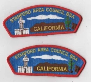 Stanford Area Council Lot of 2 Shoulder Patches CSP [CSP-1914] - Picture 1 of 1
