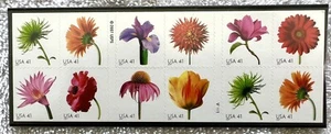 US Scott 4185a 41c Beautiful Blooms 2007 Double Sided Booklet V1111 VF/XF-MNH - Picture 1 of 3