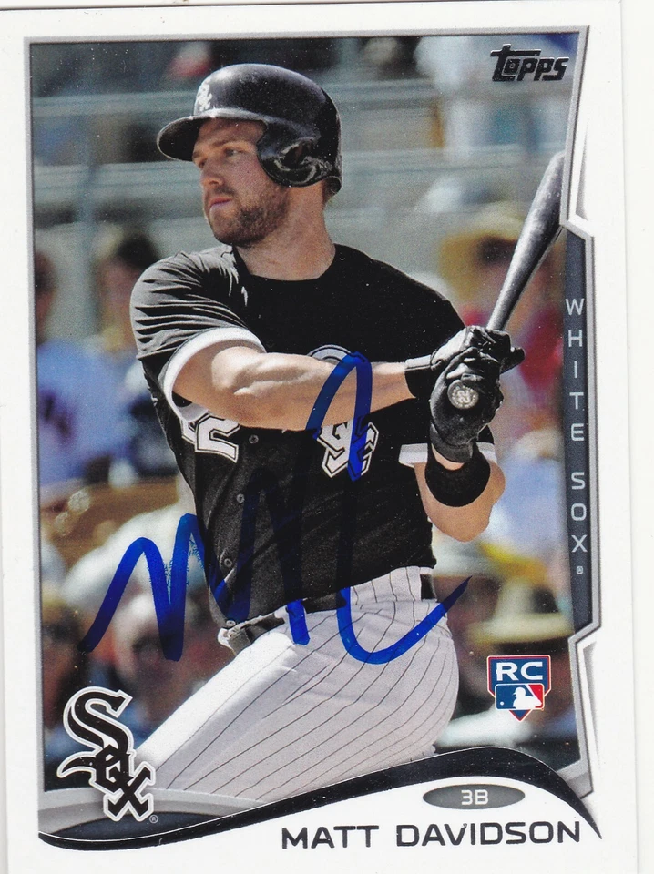 TARJETA FIRMADA POR MATT DAVIDSON CHICAGO WHITE SOX ARIZONA DIAMONDBACKS CINCINNATI ROJOS Foto 1 de 1