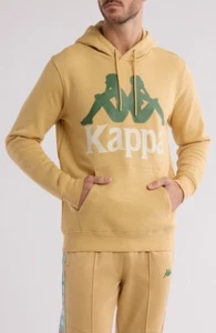 Kappa Tan Beige Pullover Hoodie Sweatshirt Front Pocket, Size M- NWT - Picture 1 of 3