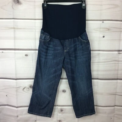 Pantalones de mezclilla Liz Lange Maternity Target para mujer 12 paneles completos capri pierna recta Foto 1 de 4