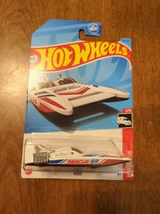 2023 Hot Wheels H2GO Dual Canopy Speedboat White Short Card P Case - Picture 1 of 4