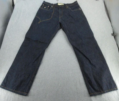 Rocawear Jeans Mens 38 Blue Straight Dark Baggy Skater Streetwear (FITS 37x33.5) - Image 1 of 4