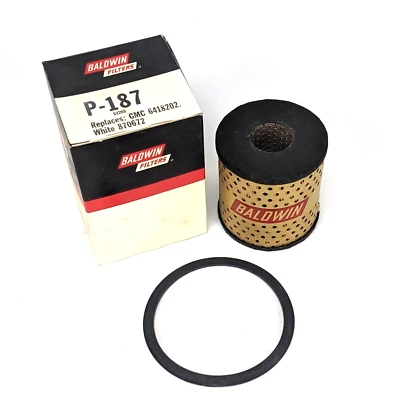Filtro de óleo respirador Baldwin P-187 - GMC 6418202 branco 870672 - Imagem 1 de 4