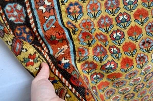 FABULOUS 1880's RARE ANTIQUE SHAHSAVAN TRIBE SOUTH CAUCASIAN LONGRUG KAZAK *** - Picture 1 of 22