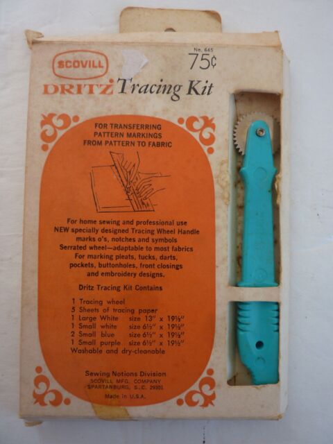 Vintage Singer Tracing Wheel Plastic Sewing Tool Green 5 Made in