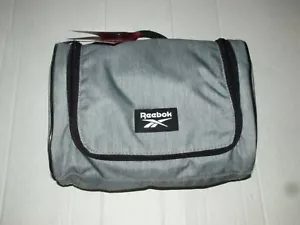 Reebok Dopp Kit Borsa Toilette Aperta Forma di U Custodia da Viaggio Rasatura Viaggio Conservazione Nuovo con etichette - Foto 1 di 6