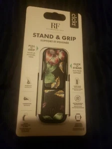 Clckr Stand & Grip Universal Stand—Richmond & Finch Black Floral New - Picture 1 of 1