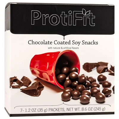 Proti Fit Chocolate Soy Puffs - For Diet and Weight Loss - Image 1 of 4