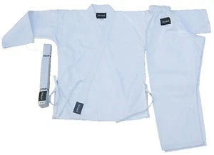 KARATE, TAEKWONDO, KAMPFSPORT UNIFORM WEISSE FARBE 7 OZ MIT WEISSEM GÜRTELFADEN (R) - Bild 1 von 2