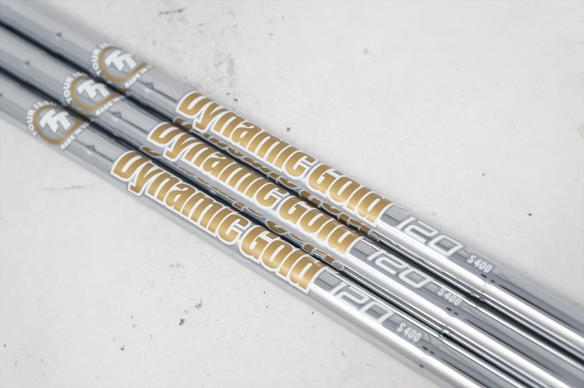 未使用Dynamic Gold105 Tour Issue s400 4-PW New True Temper Dynamic Gold TOUR ISSUE BLACK ONYX S400 Steel Iron