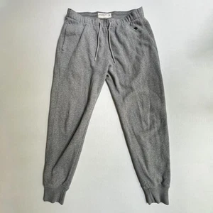 Abercrombie & Fitch Joggers Sweatpants Soft A&F Fleece Mens M Heather Gray Logo - Picture 1 of 7