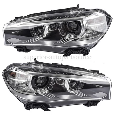 Faro delantero HID/xenón derecho e izquierdo con AFS para BMW X5 F15 F85 2014-2018 Foto 1 de 4