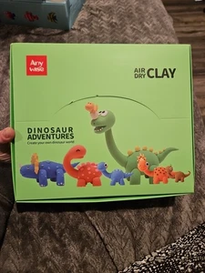 Loufor Air Dry Clay Set Dinosaur Adventures 12 Diferentes con Herramientas Edad 3+ NUEVO - Imagen 1 de 9
