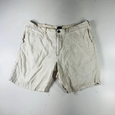 Pantalones Cortos Chinos J Crew Beige Tostado 100% Lino Para Hombre Talla 38 Foto 1 de 4