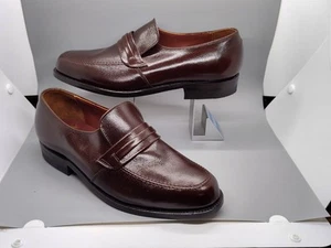 NWOB Vtg Executive Imperials O’Sullivan leather Loafers Dress Shoes Mens 8 Brown - Picture 1 of 13