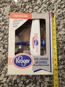 Ertl Collectibles 1929 Lockheed Air Express Kroger Diecast Metal Coin Bank NIB  - Picture 1 of 8