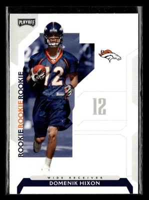 Domenik Hixon 2006 Playoff NFL Playoffs ROOKIE #129 Denver Broncos FOOTBALL *233 - Image 1 of 2
