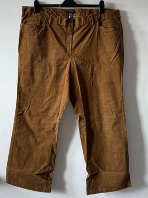 Lands End cord trousers size 26 brown corduroy umber boot cut womens NEW tan - Image 1 of 4