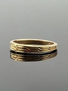 Tiny Vintage 14k Yellow Gold Baby Ring Child Pinkie ~11.15mm Sz .5 Weave Band - Picture 1 of 23