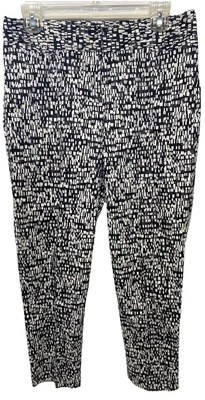 Ruby Rd. Black And White Cropped Pants Size 8 98% Cotton 2% Spandex - Image 1 of 4