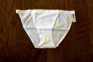 M ❤️ BIKINI VICTORIA'S SECRET ALGODÓN 57%+CUERDA MODAL Blanco Boda SEXY - Imagen 1 de 5
