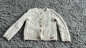 HOLLISTER cream acrylic & wool soft knit cardigan Size XS - Picture 1 of 2