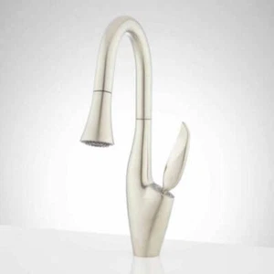 Signature Hardware T22418AG-BN Kressley 1.8 GPM Pull-Down Kitchen Faucet, Brushe - Picture 1 of 4