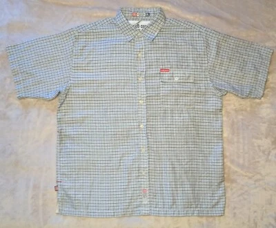 Ecko Unltd. Shirt Men's Size 2XL Blue White Plaid  Graphic Print 72 Complex - Image 1 of 4